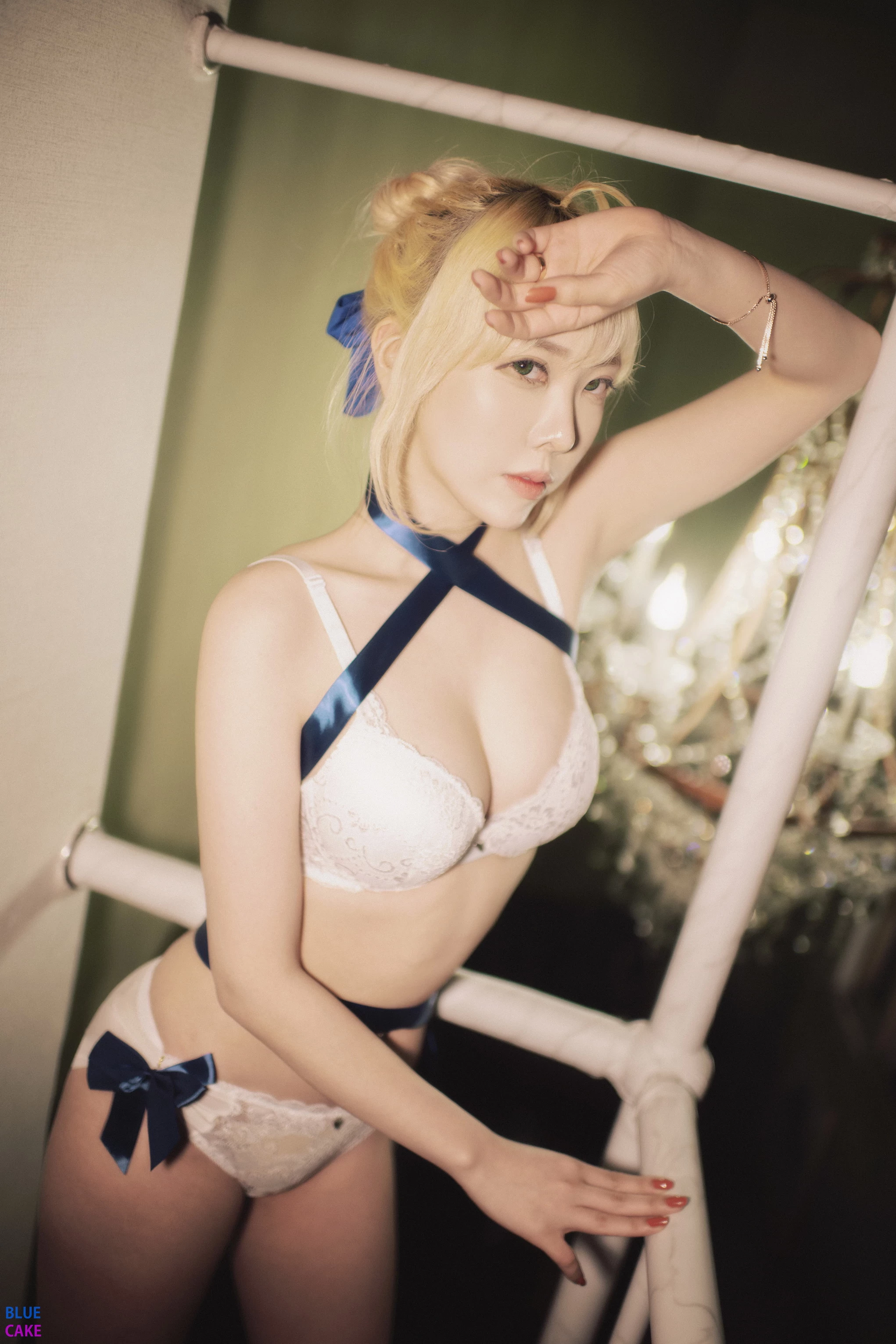 Bomi [보미] & Zia [지아] Fate Saber x Thosaka Rin – Lingerie.Ver 2 [78P]