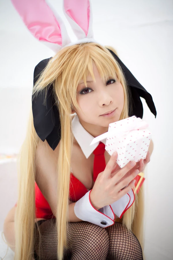 Fate Testarossa Sexy Valentine Cosplay [21P]