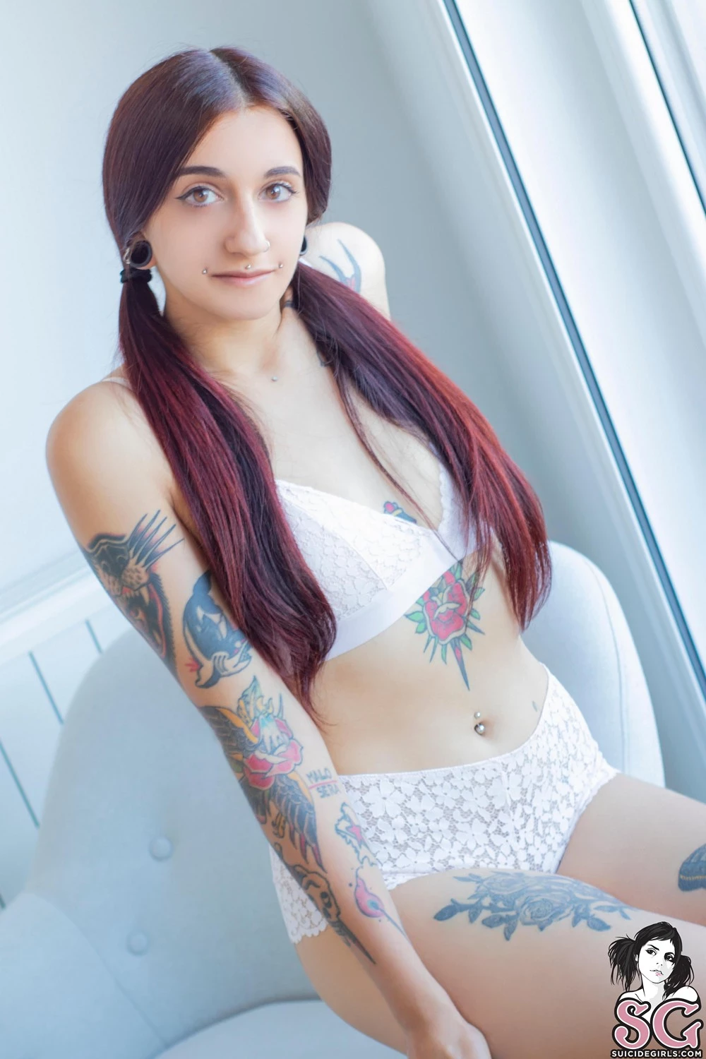 [Suicide Girls] nose ring girl