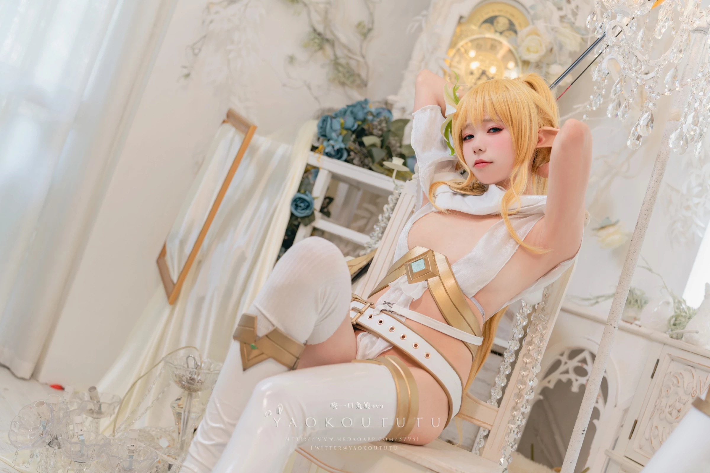 Coser@黏黏团子兔 - ‘精灵 弓箭手’广寒宫 [50P]