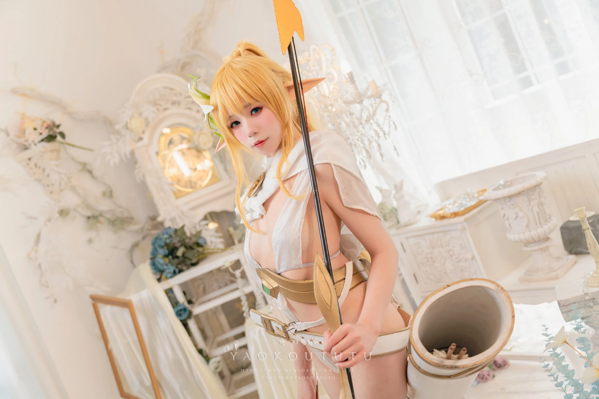 Coser@黏黏团子兔 - ‘精灵 弓箭手’广寒宫 [50P]