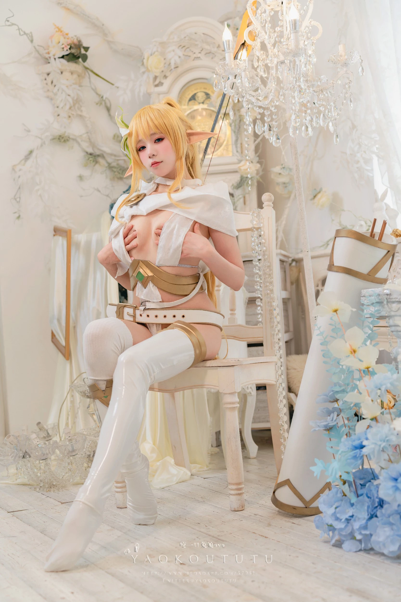 Coser@黏黏团子兔 - ‘精灵 弓箭手’广寒宫 [50P]