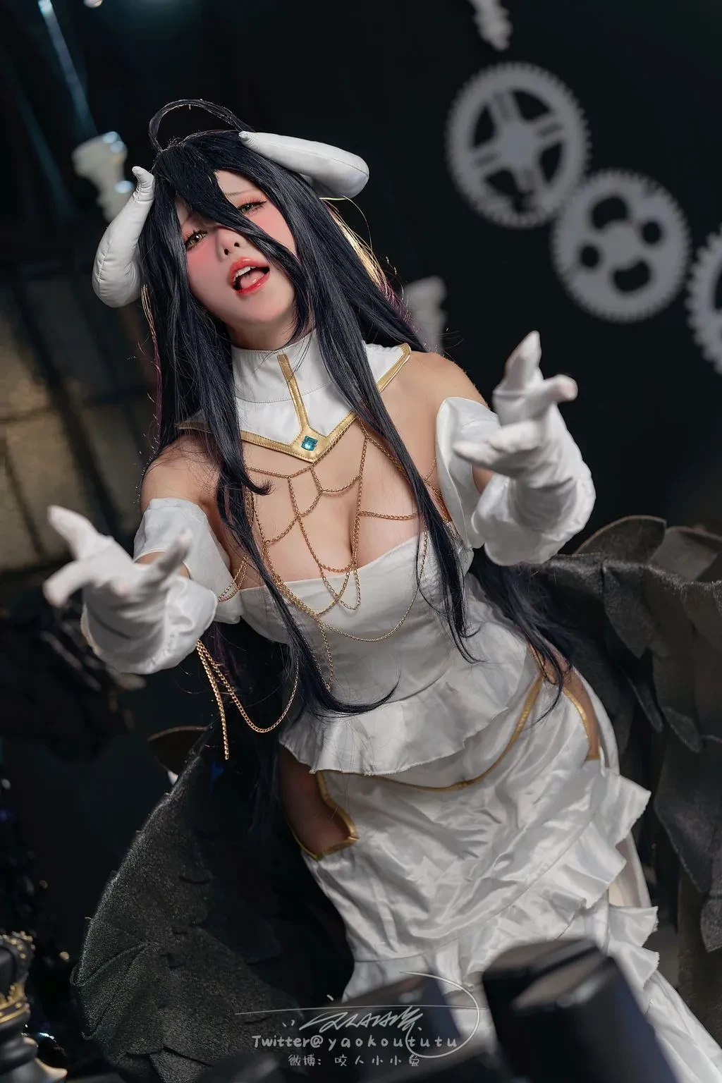 Coser@黏黏团子兔： 魅魔之耻 雅儿贝德&Tell me [73 photos ]