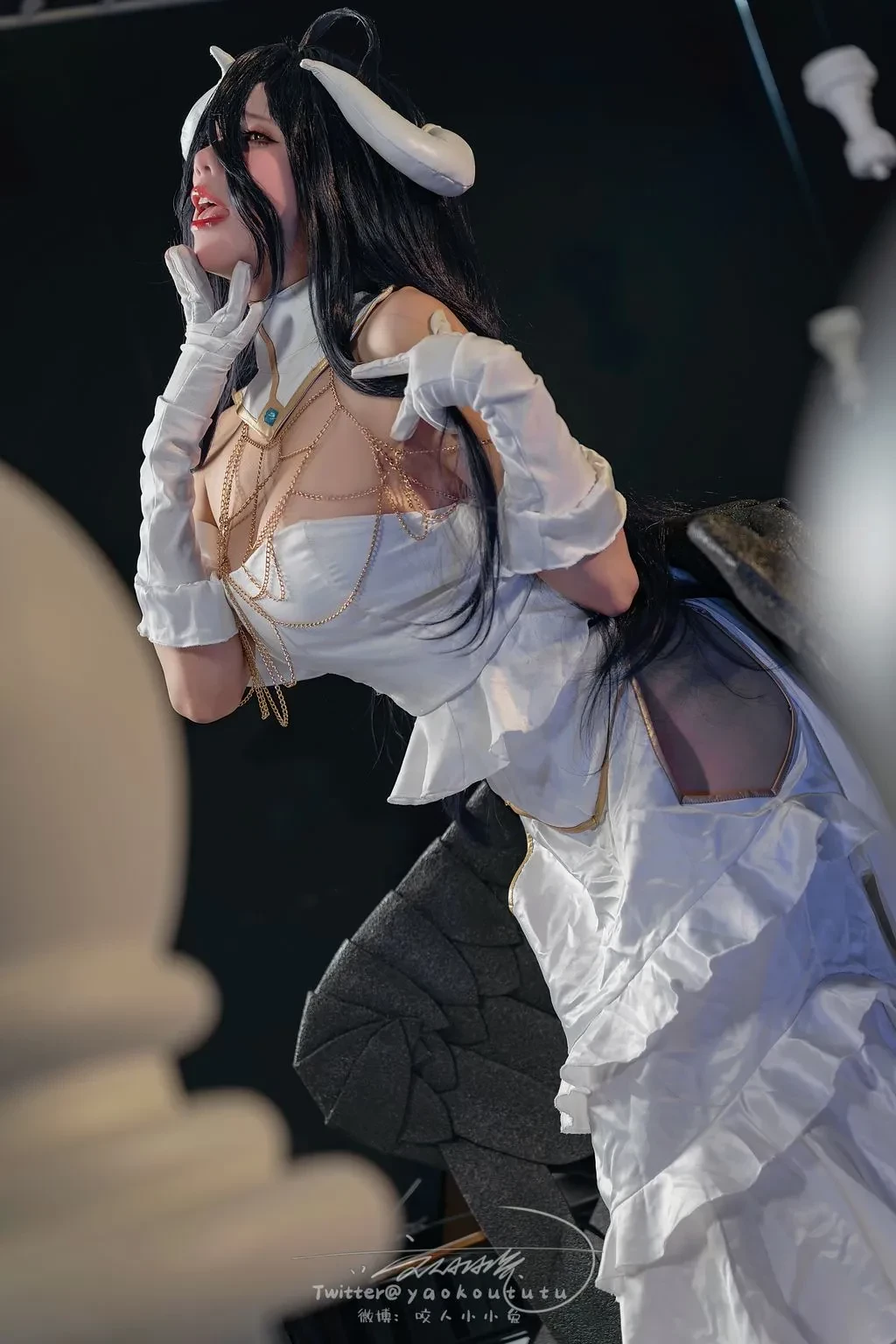 Coser@黏黏团子兔： 魅魔之耻 雅儿贝德&Tell me [73 photos ]