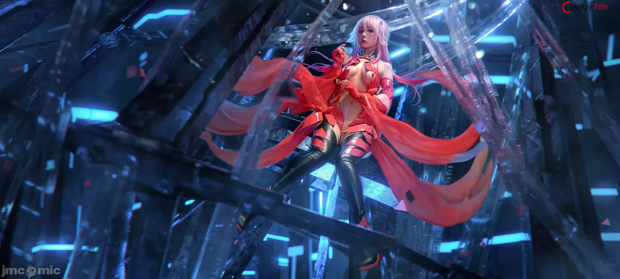 Nekokoyoshi [爆机少女喵小吉] cosplay Inori Yuzuriha – Guilty Crown [51P]