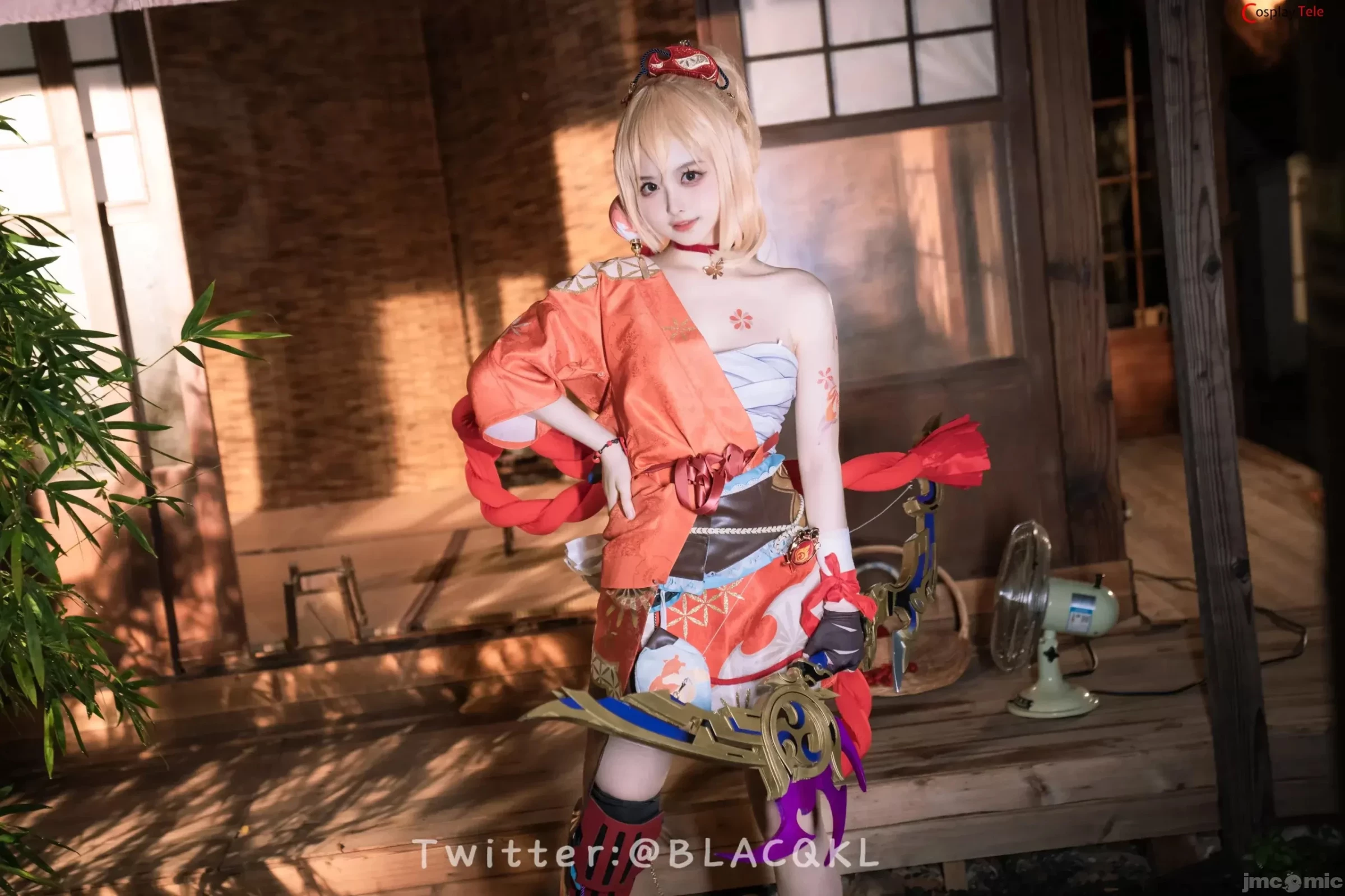 Blacqkl [白莉爱吃巧克力] cosplay Yoimiya – Genshin Impact [92P]