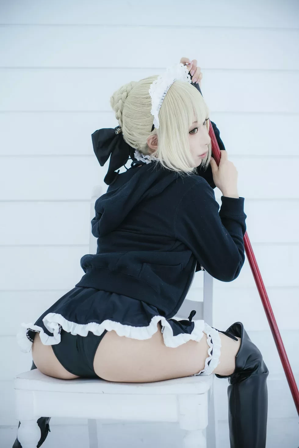 [Cosplay精选]《HeartBreak Morgan》吃雪糕的紧身衣妹子性感写真243P