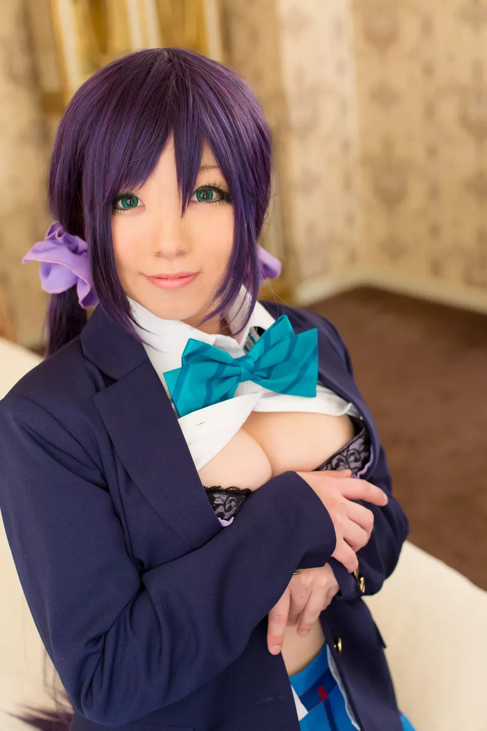 [Cosplay精选]COS正片《は紫や》图集丰满美少女粉红薄纱裙秀豪乳写真200P