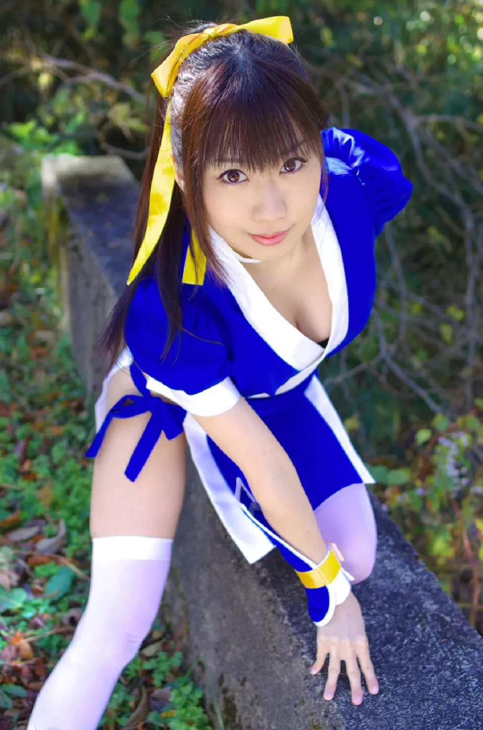 [Cosplay精选]COS正片《霞浪漫》美女武士的白丝美腿性感写真337P