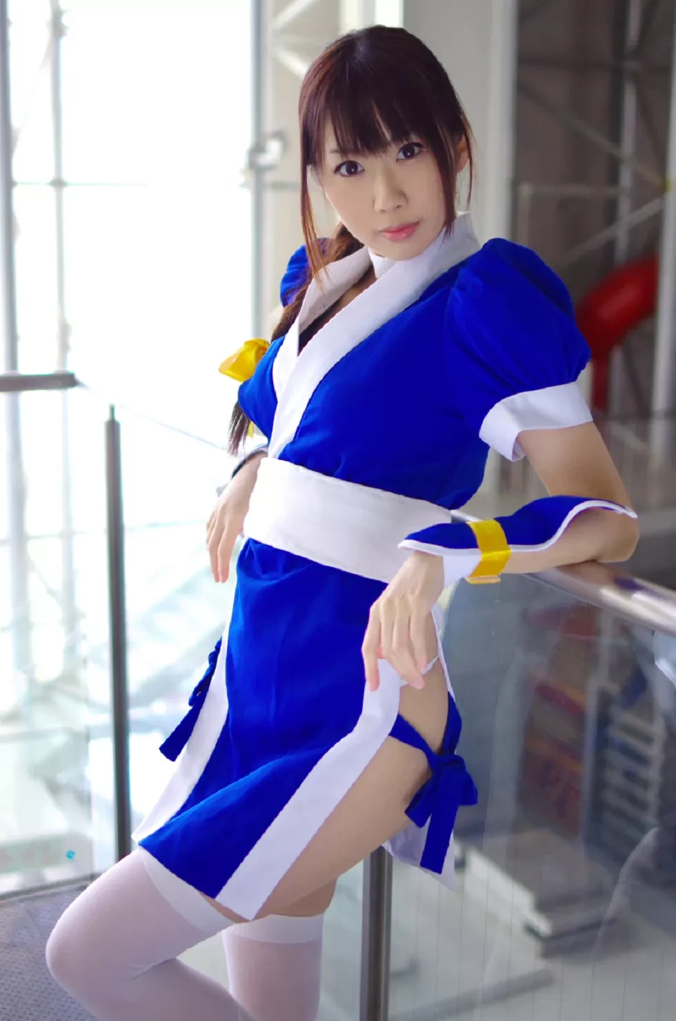 [Cosplay精选]COS正片《霞浪漫》美女武士的白丝美腿性感写真337P