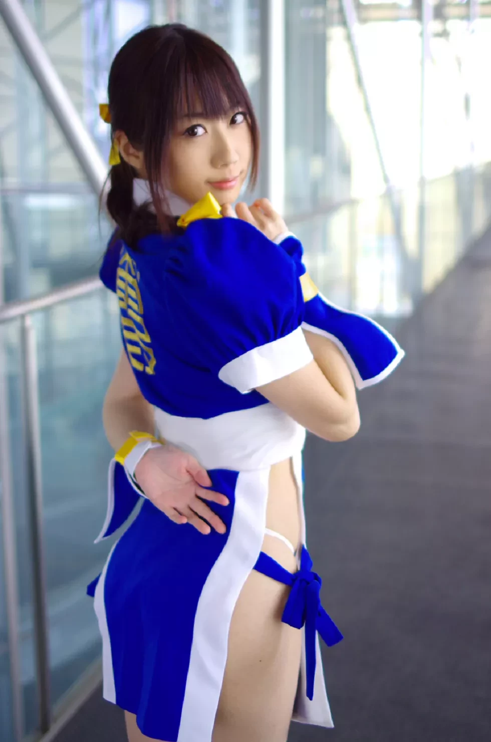 [Cosplay精选]COS正片《霞浪漫》美女武士的白丝美腿性感写真337P