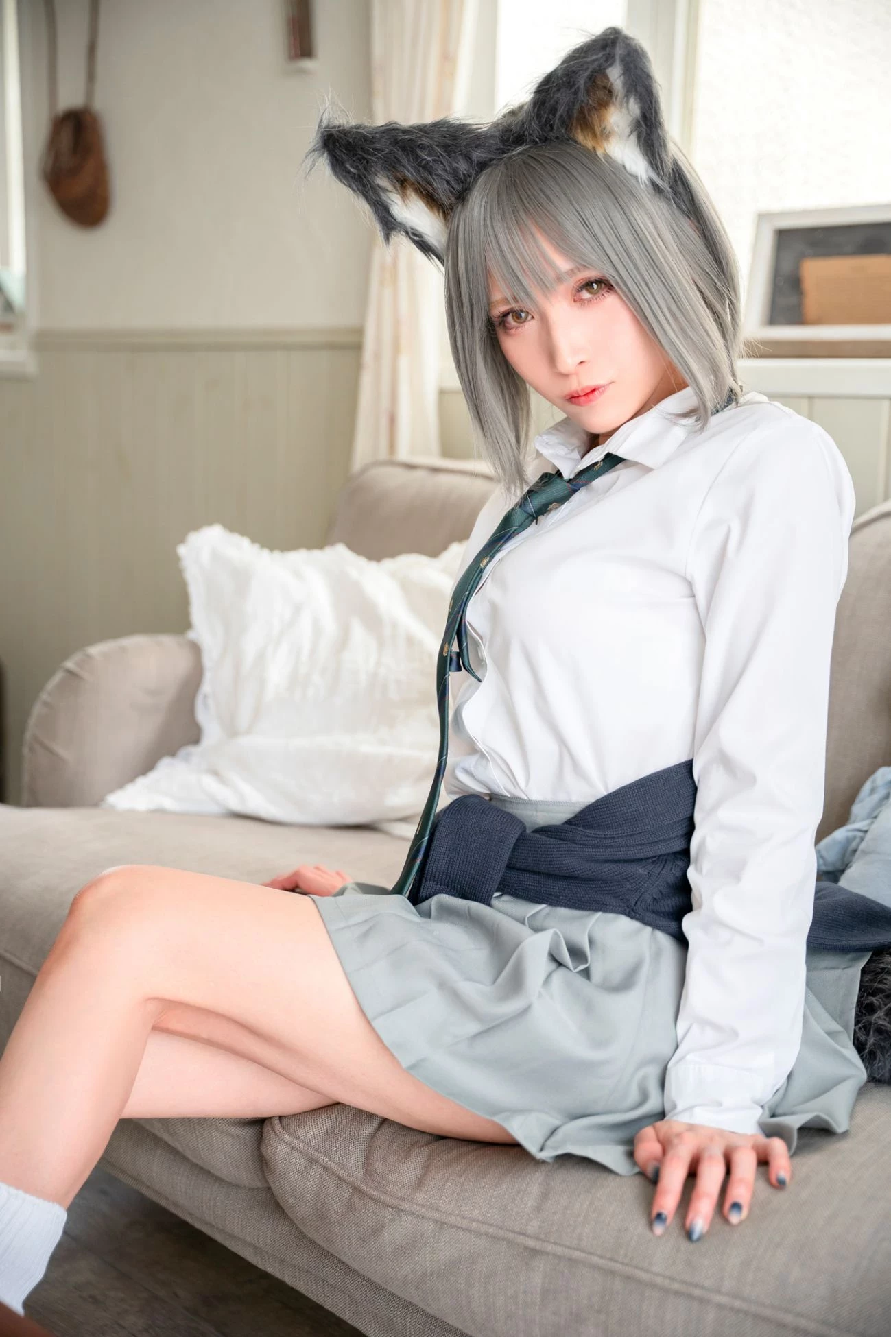 Cosplay C98 girlfriend end JILL オオカミちゃんって呼んでもイイよ 01gakkou