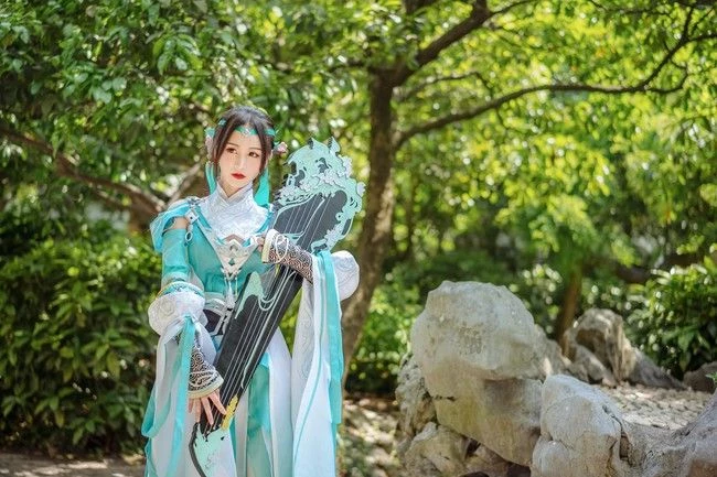 COSPLAY劍網3雪河琴娘古裝攝影