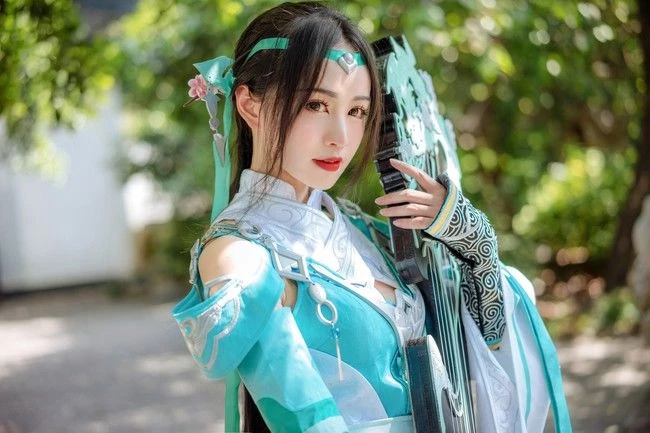 COSPLAY劍網3雪河琴娘古裝攝影