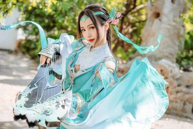 COSPLAY劍網3雪河琴娘古裝攝影