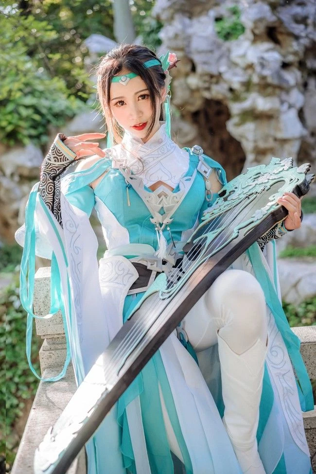 COSPLAY劍網3雪河琴娘古裝攝影