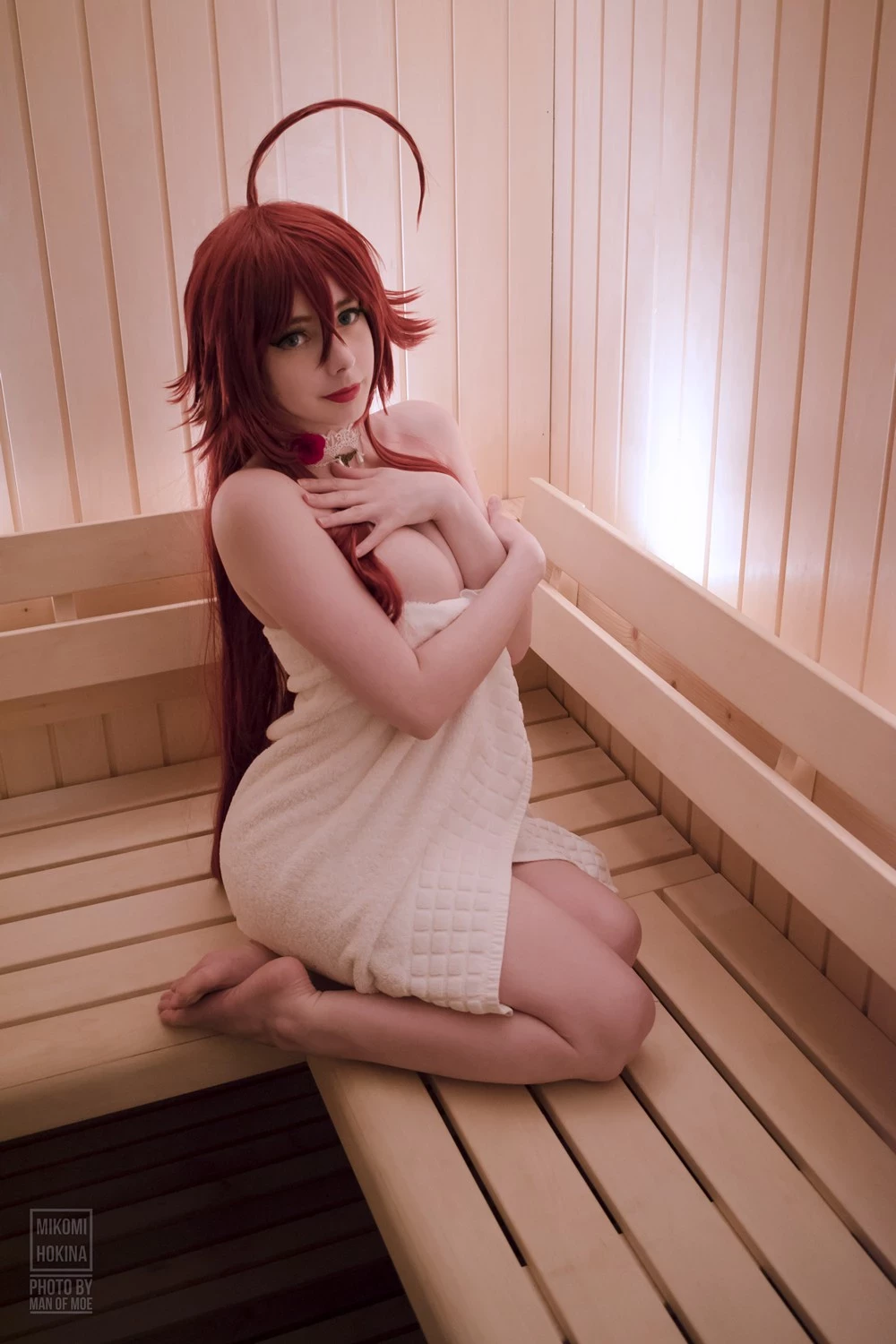 Mikomi Hokina - Rias Sauna [Highschool DxD]