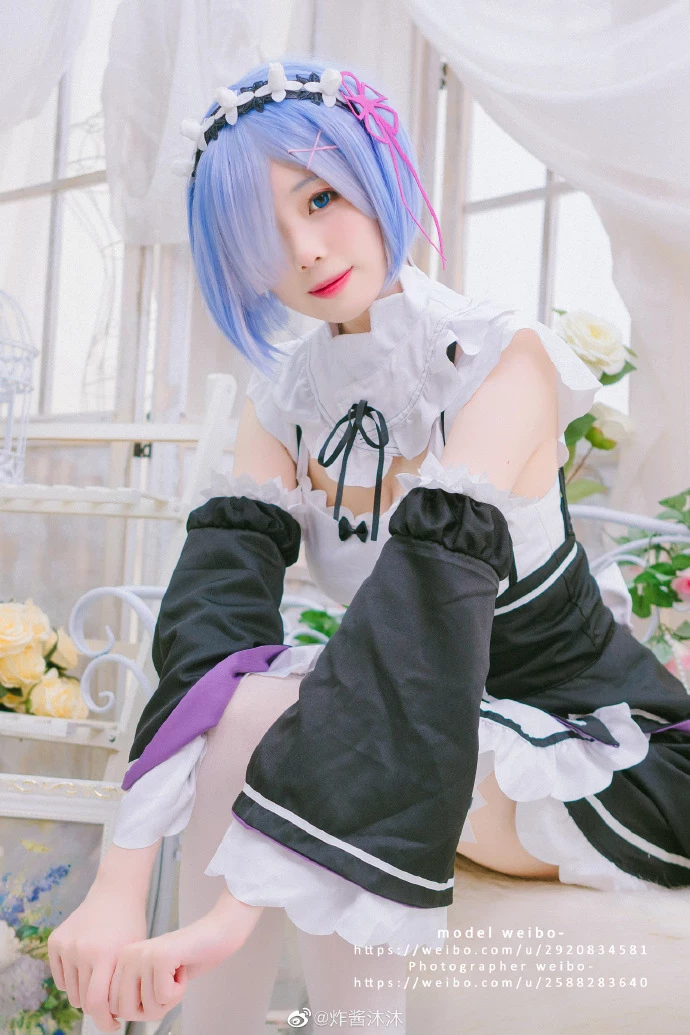 《Re：從零開始的異世界生活》性感雷姆女僕Cosplay[CN：炸醬沐沐] [14P]