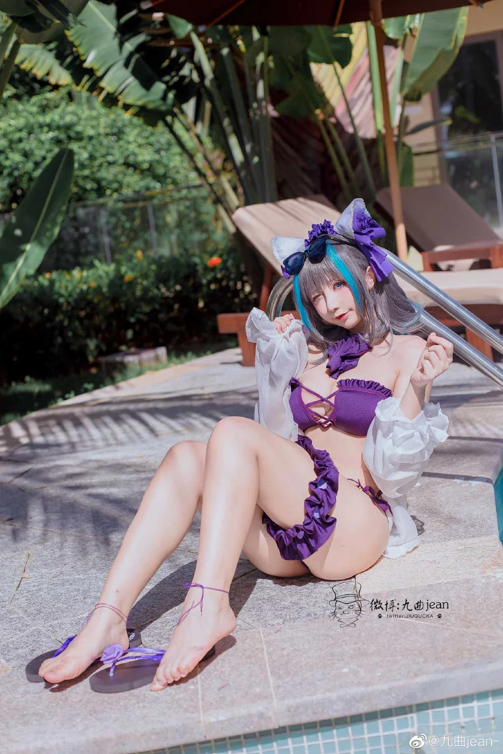 《碧藍航線》柴郡水著Cosplay[CN：九曲jean-] [10P]