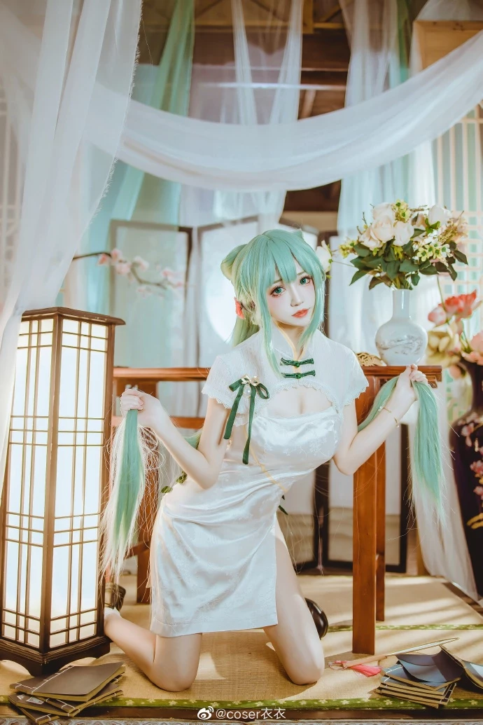 初音未來可愛的旗袍Cosplay美圖[CN：coser衣衣] [15P]