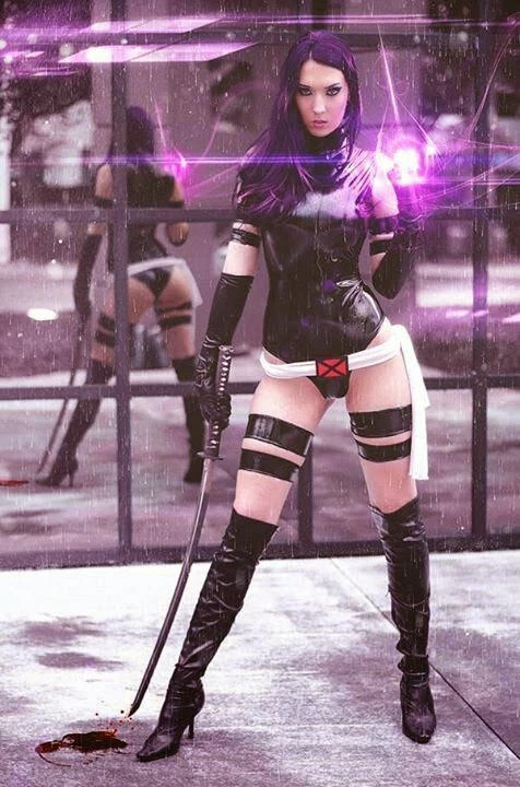 Assorted X-Men Psylocke Cosplay