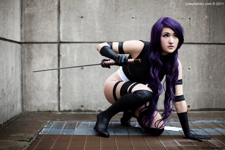 Assorted X-Men Psylocke Cosplay