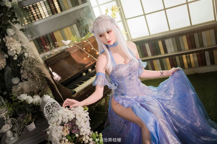 從零開始的異世界生活艾米莉亞水晶禮服cos cn滄霽桔梗 [12P]