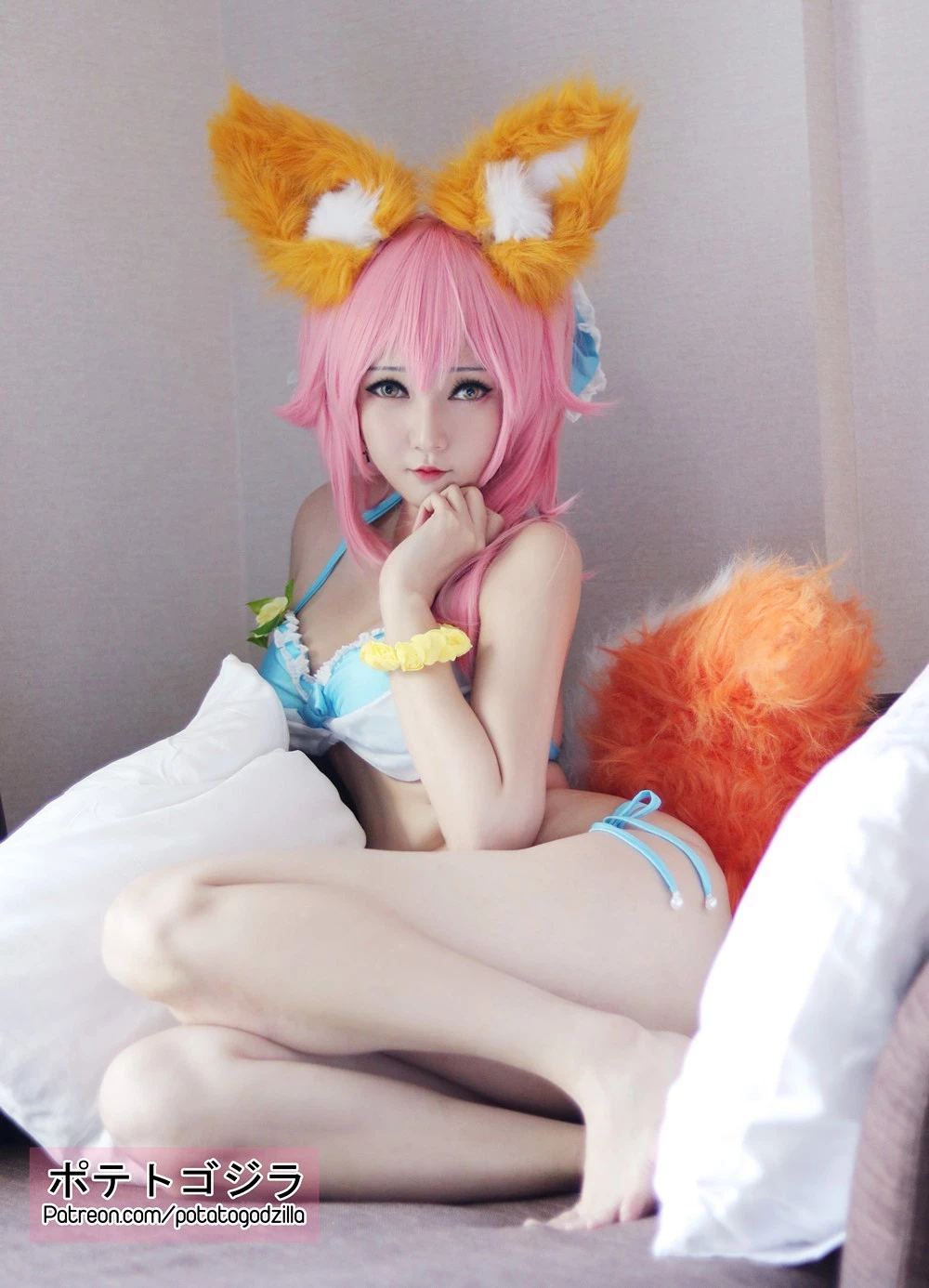 [Cosplay] Potato Godzilla - Tamamo Bikini [20 December 2021]