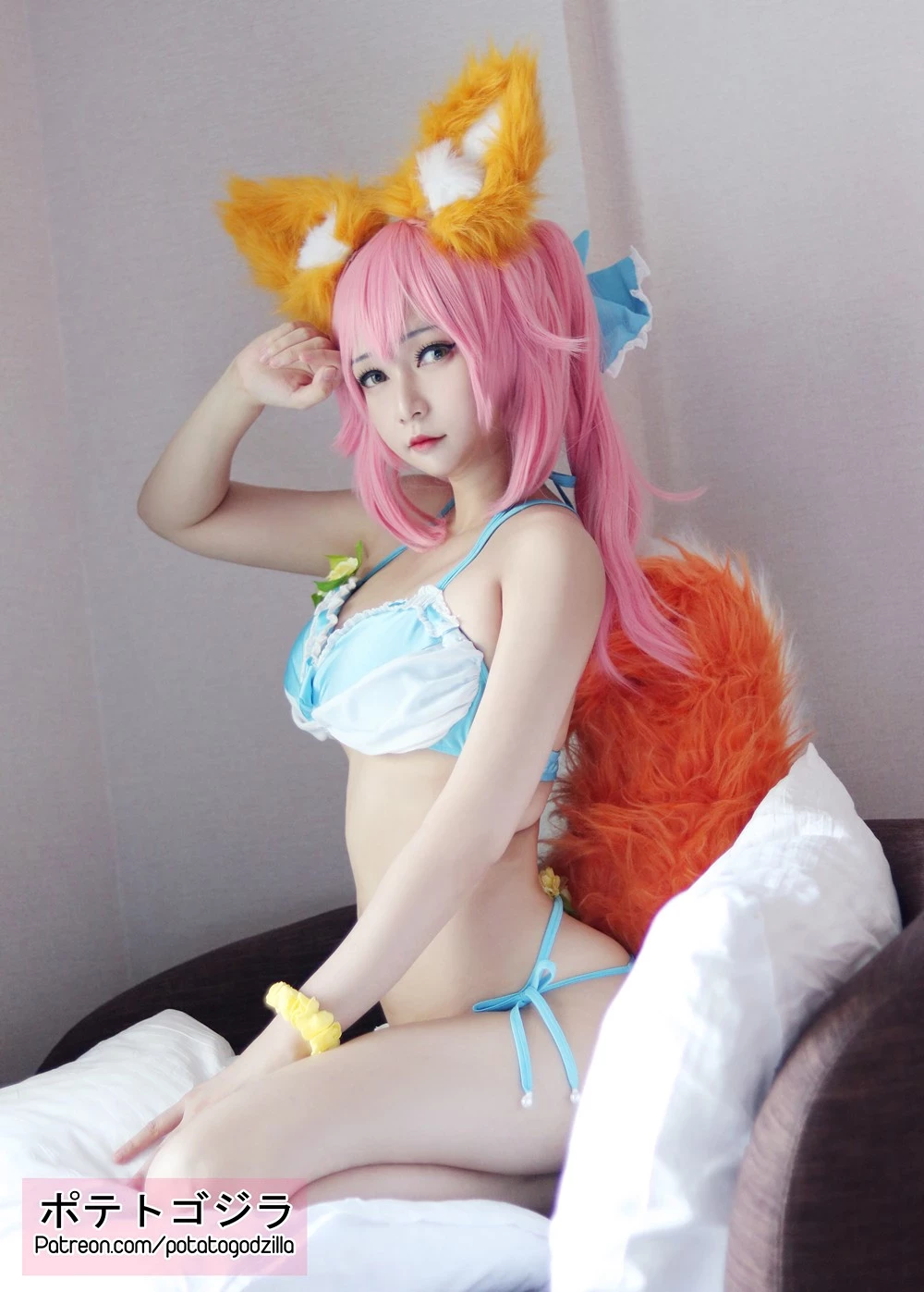 [Cosplay] Potato Godzilla - Tamamo Bikini [20 December 2021]