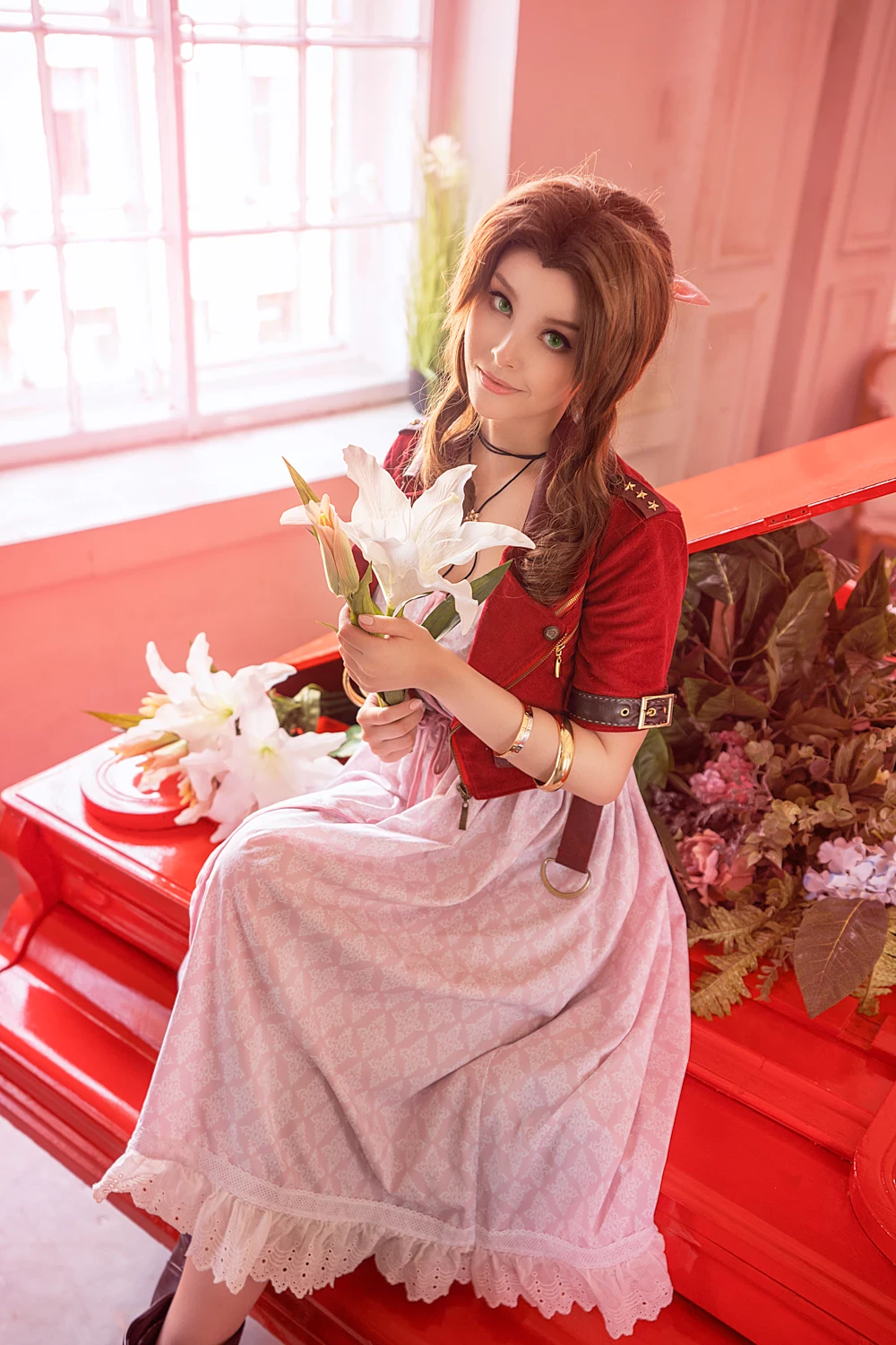 Disharmonica - Aerith Cosplay [Final Fantasy 7]