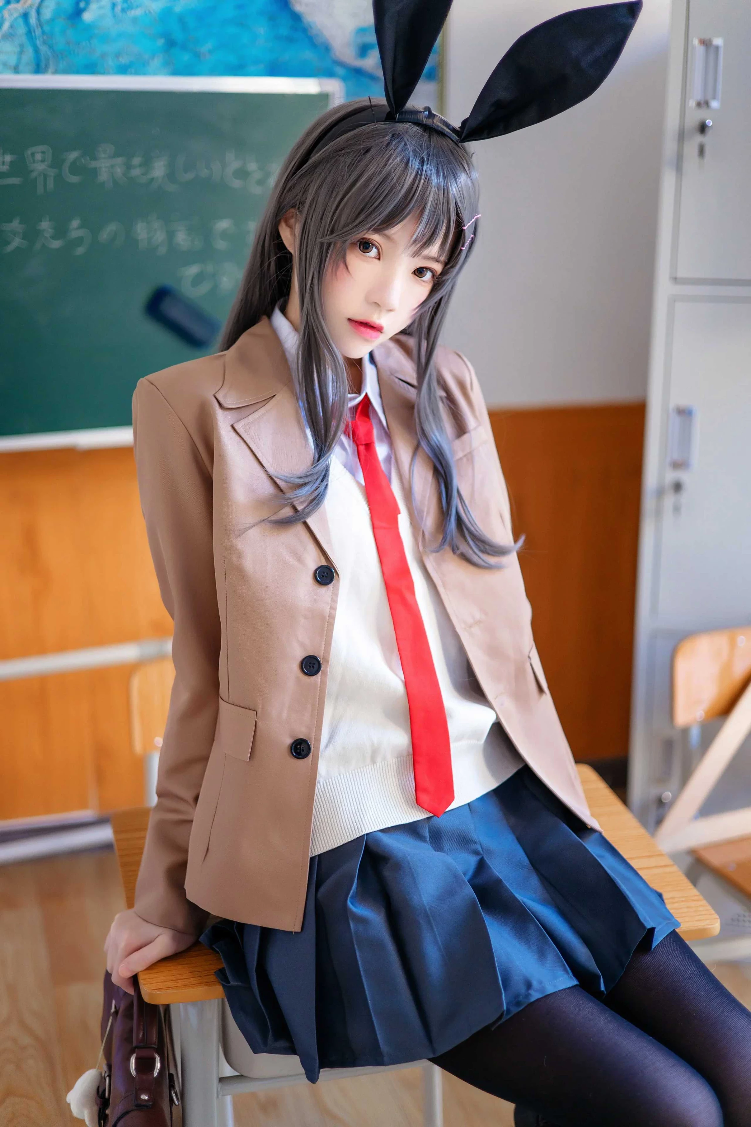 Hootle桜桃喵 - 麻衣學姐制服 [52P]