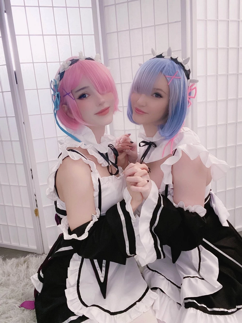 [Cosplay] Kelly Jean & Kyaandere - Rem & Ram