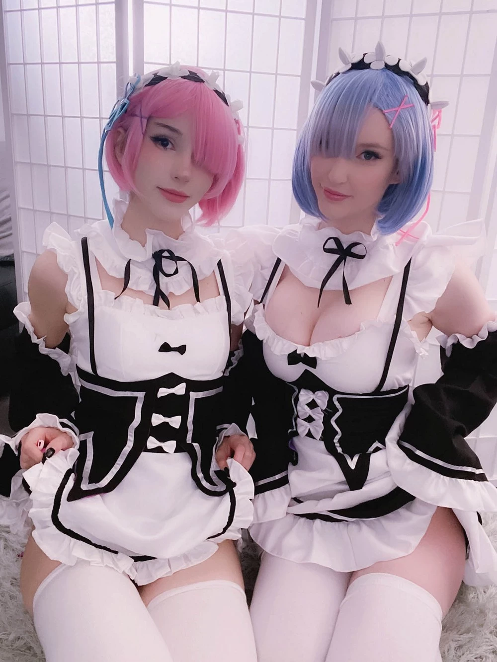 [Cosplay] Kelly Jean & Kyaandere - Rem & Ram