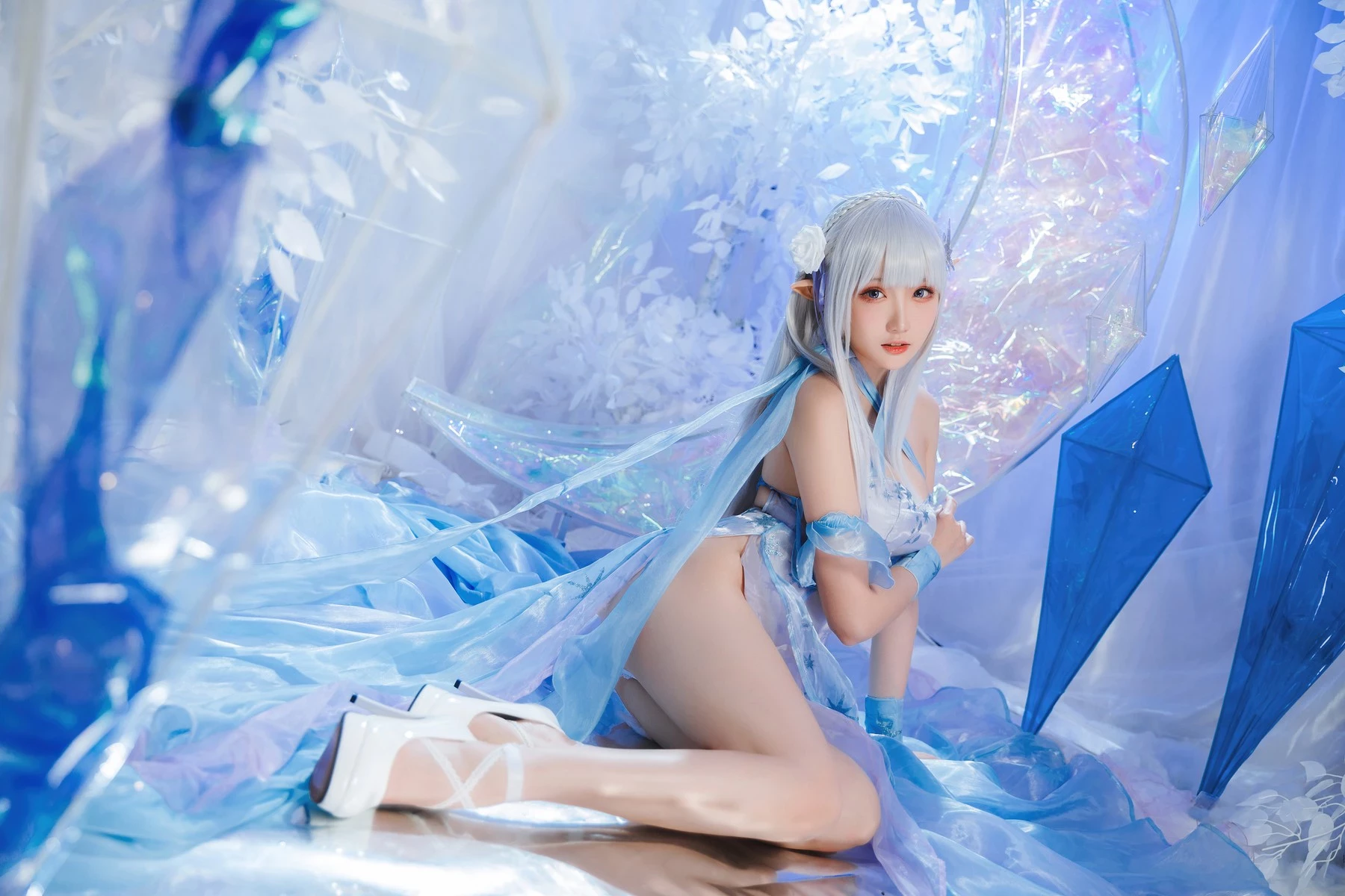 Cosplay 瓜希醬 愛蜜莉雅 水晶禮服