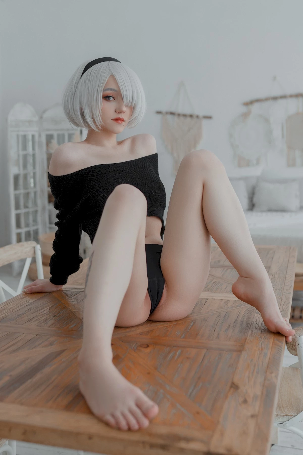 DonnaLoli Cosplay 2b ヨルハ2號Ｂ型