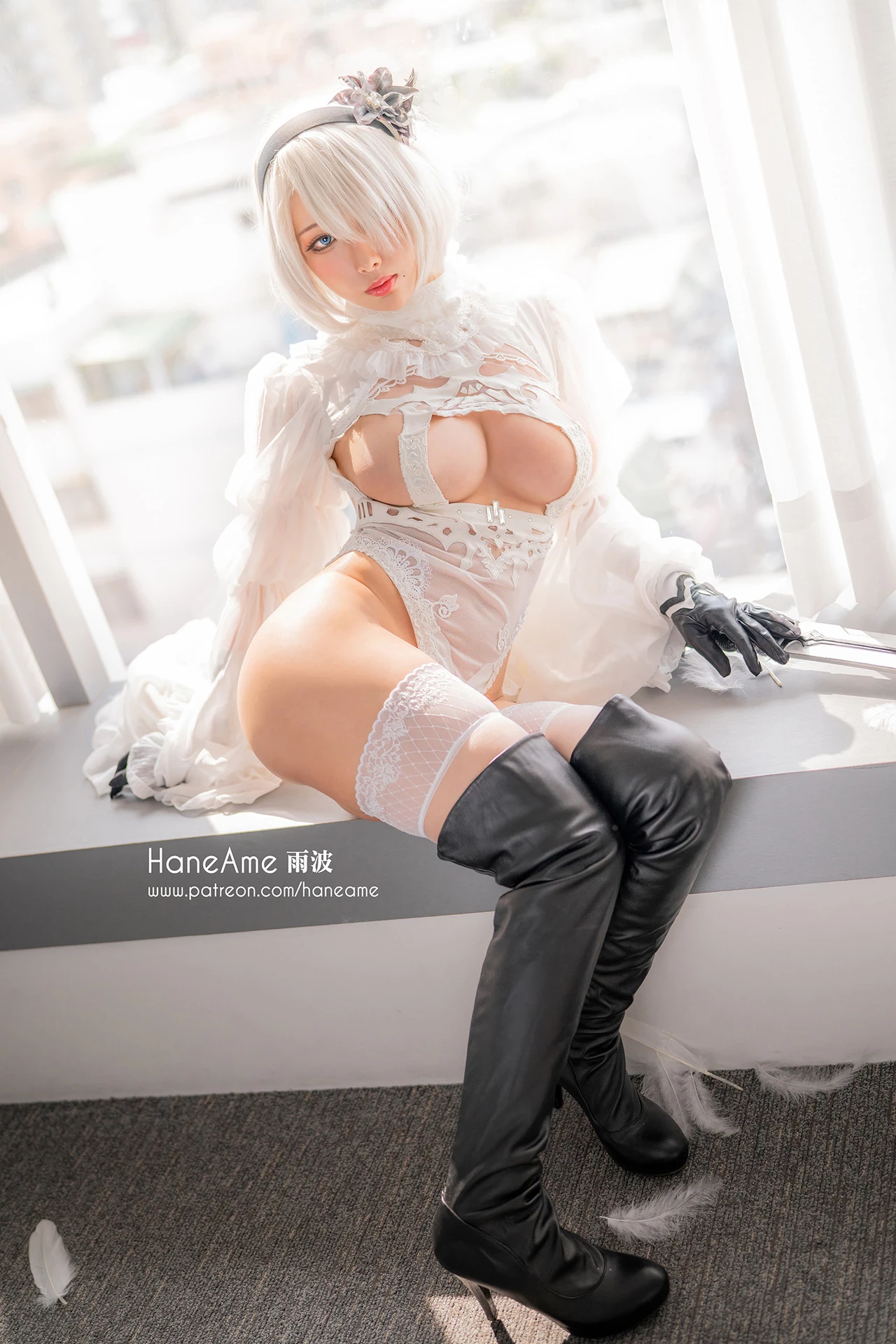 [HaneAme 雨波] 2B Wedding Dress Version