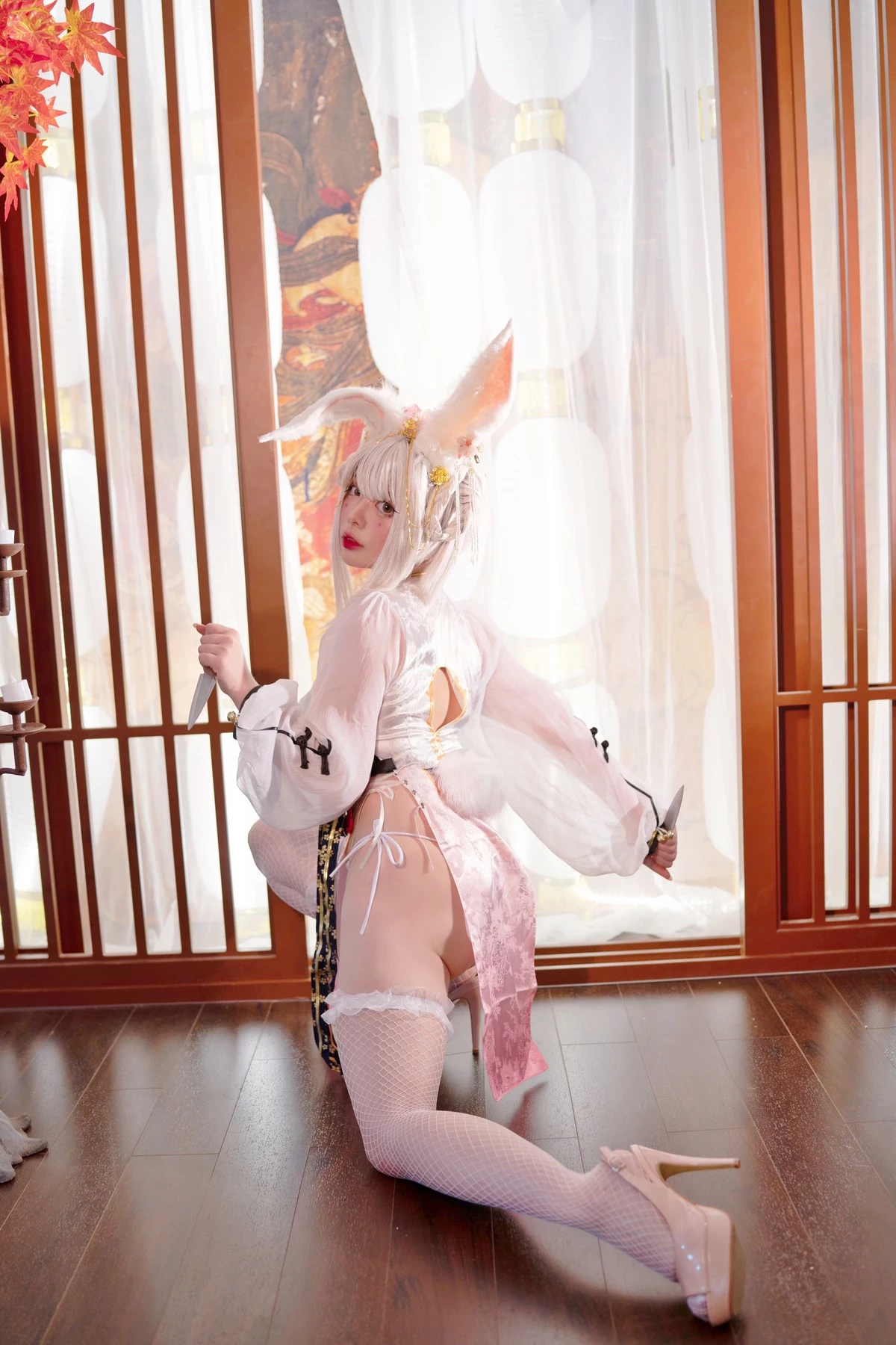 NinJA阿寨寨 Cosplay 肉肉大白兔