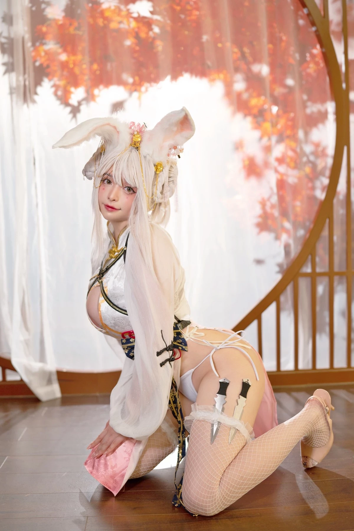 NinJA阿寨寨 Cosplay 肉肉大白兔