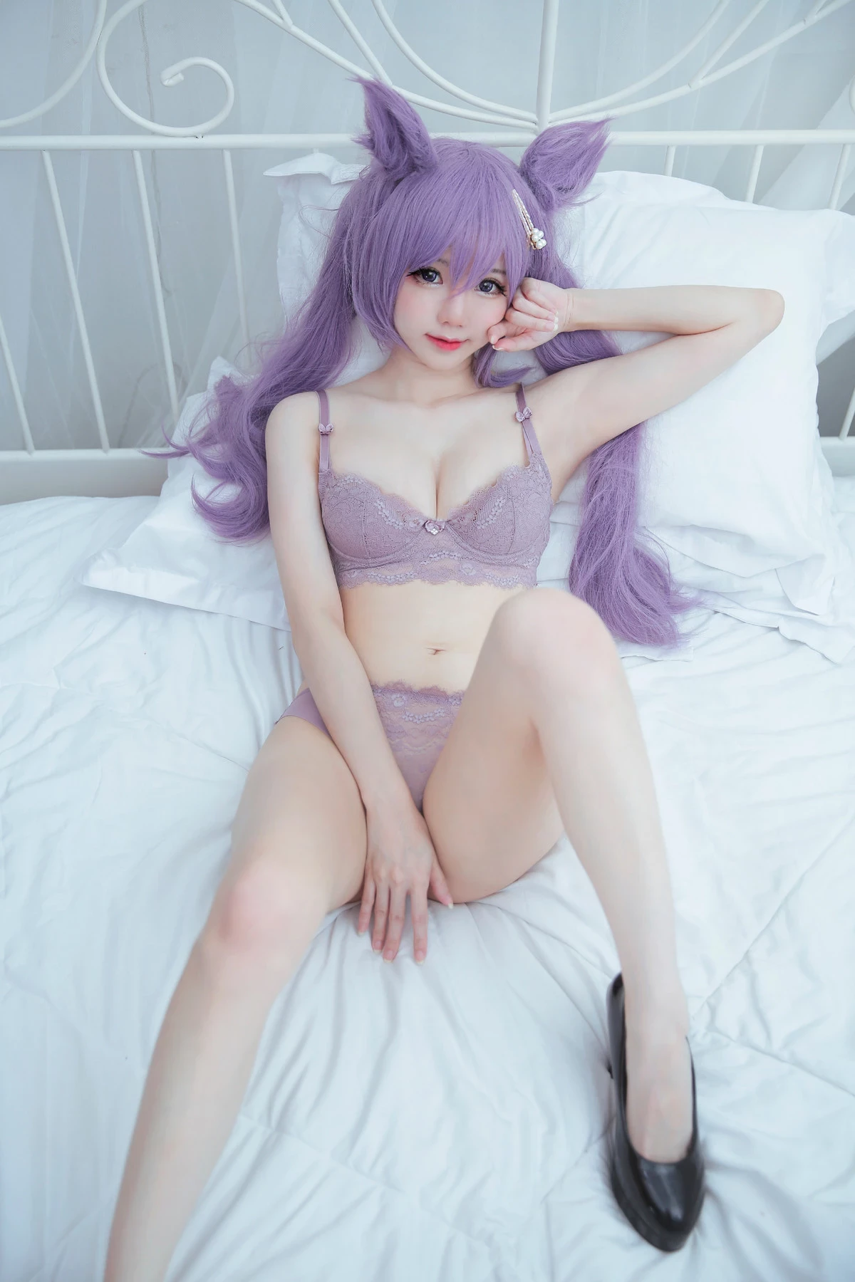 Sally多啦雪 Cosplay Keqing 刻晴 Lingerie Ver.