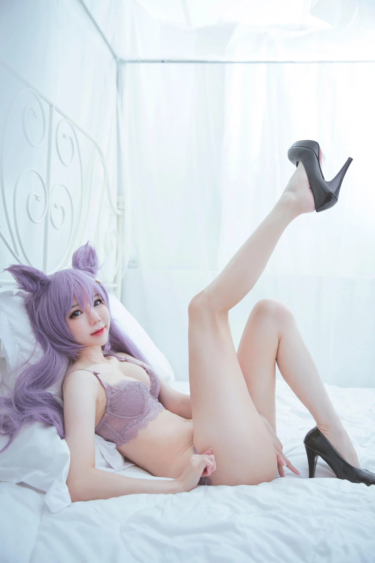 Sally多啦雪 Cosplay Keqing 刻晴 Lingerie Ver.