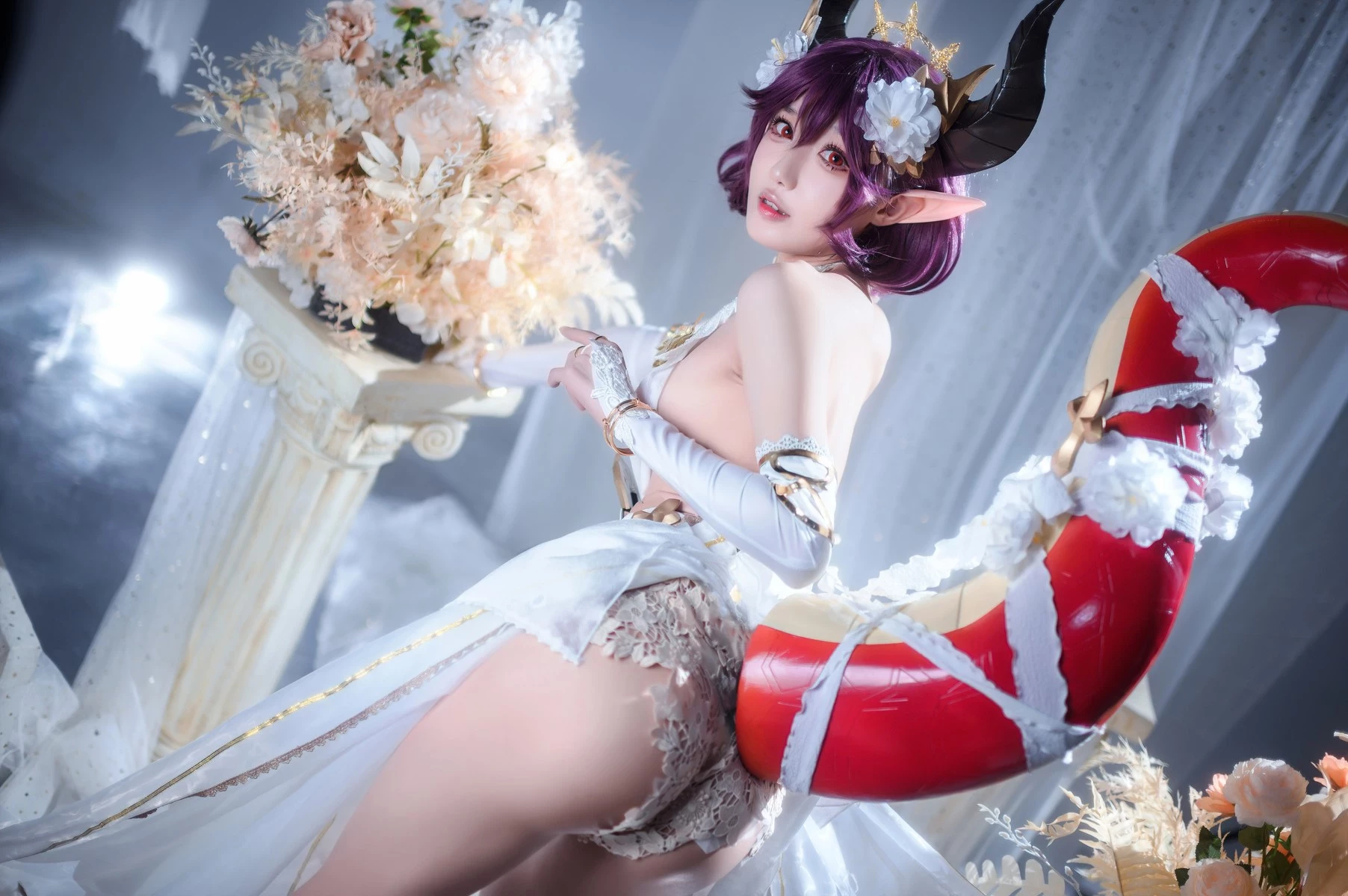 阿包也是兔娘 Cosplay 碧藍幻想古蕾婭 龍娘