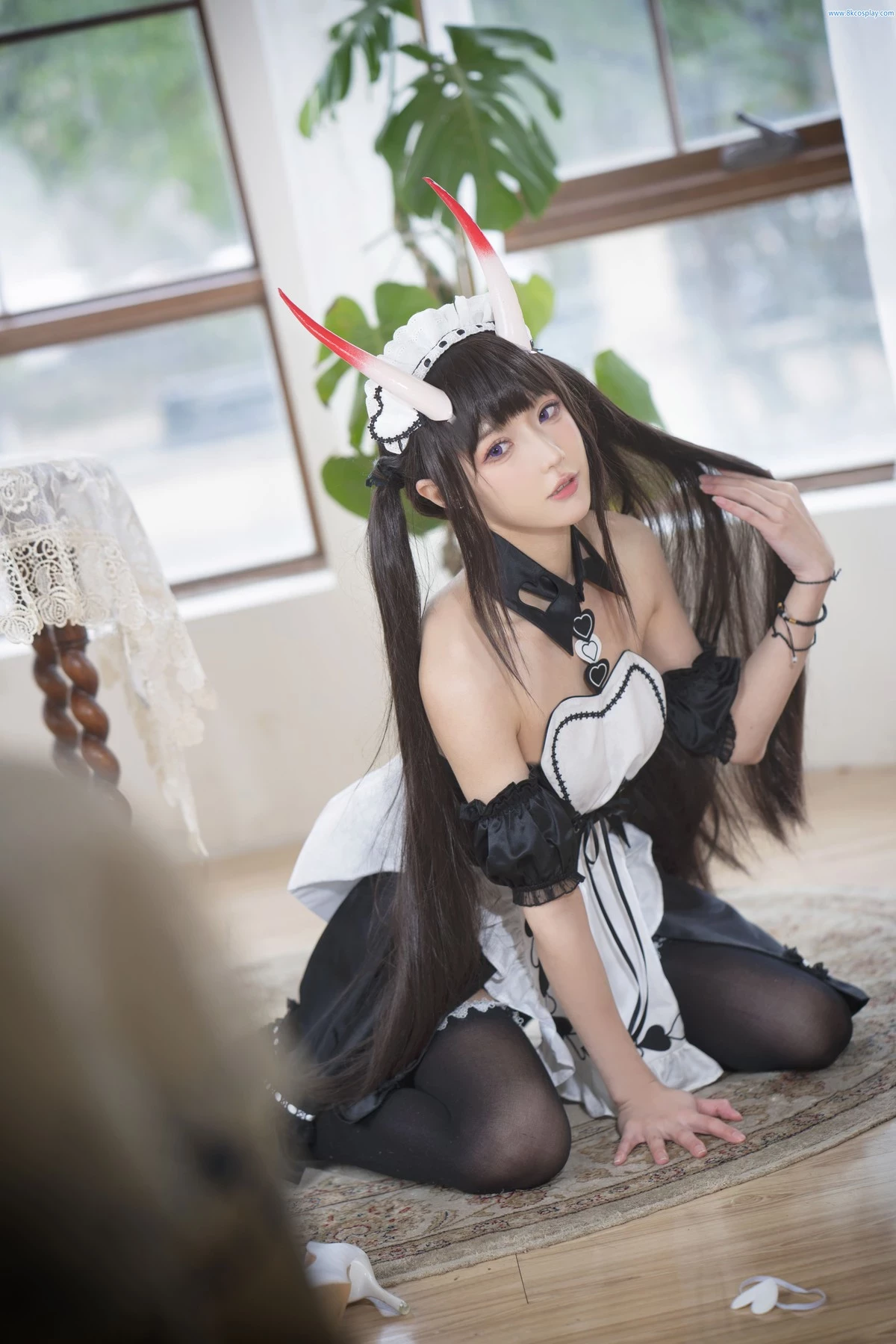 阿包也是兔娘 Cosplay 月艦長 能代女僕