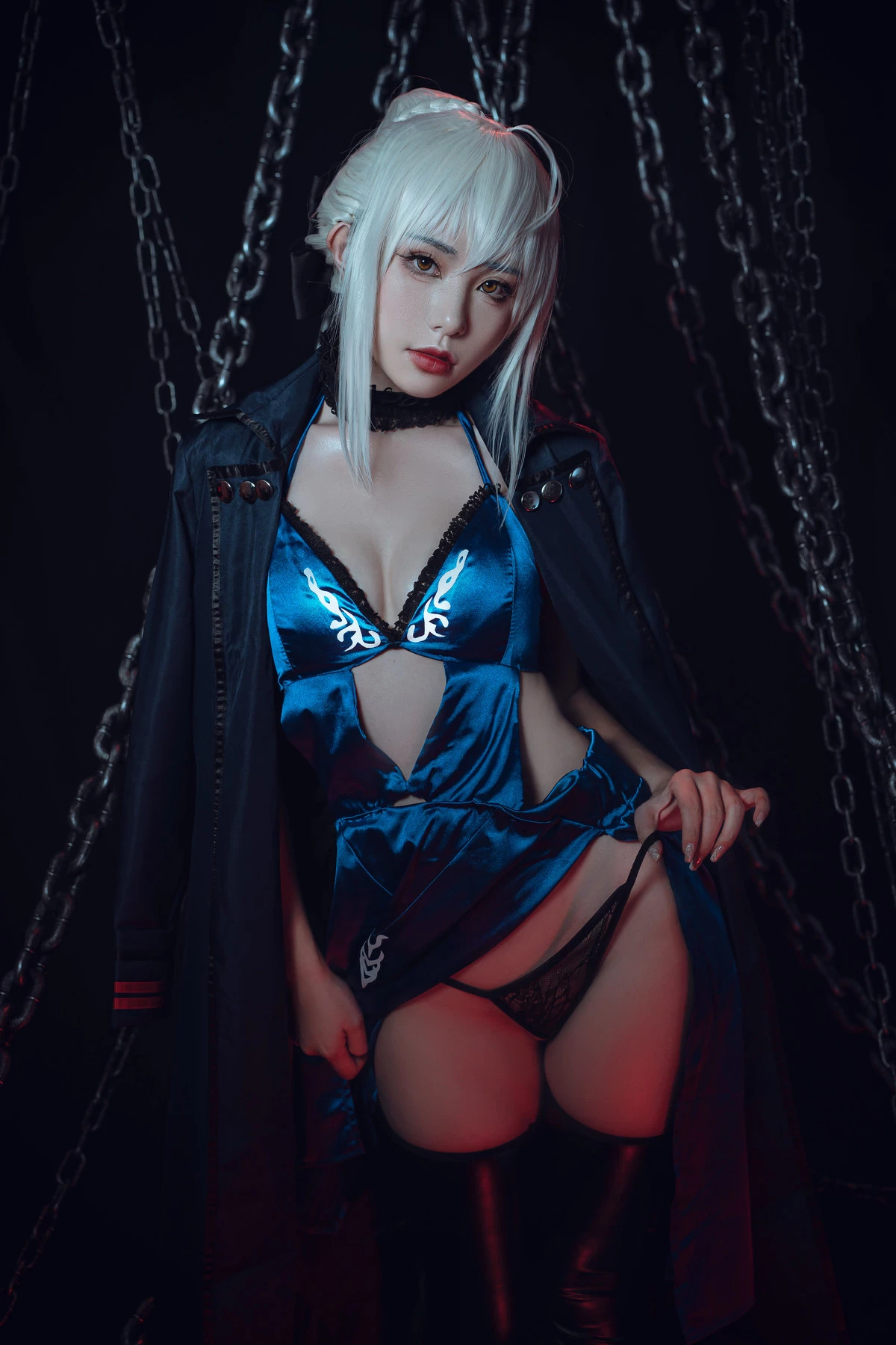 爆機少女喵小吉 Cosplay 黑呆 Saber Alter