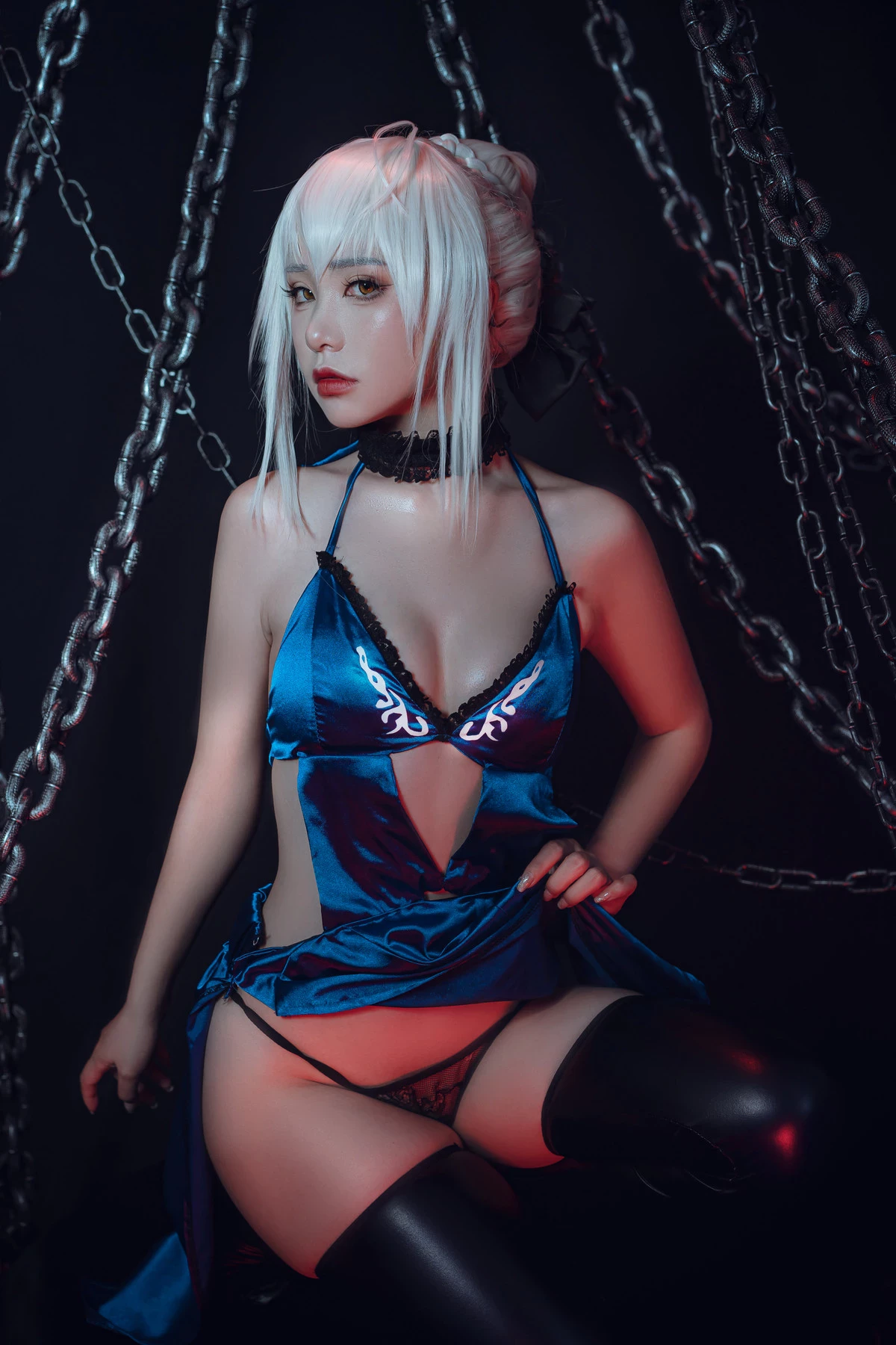 爆機少女喵小吉 Cosplay 黑呆 Saber Alter