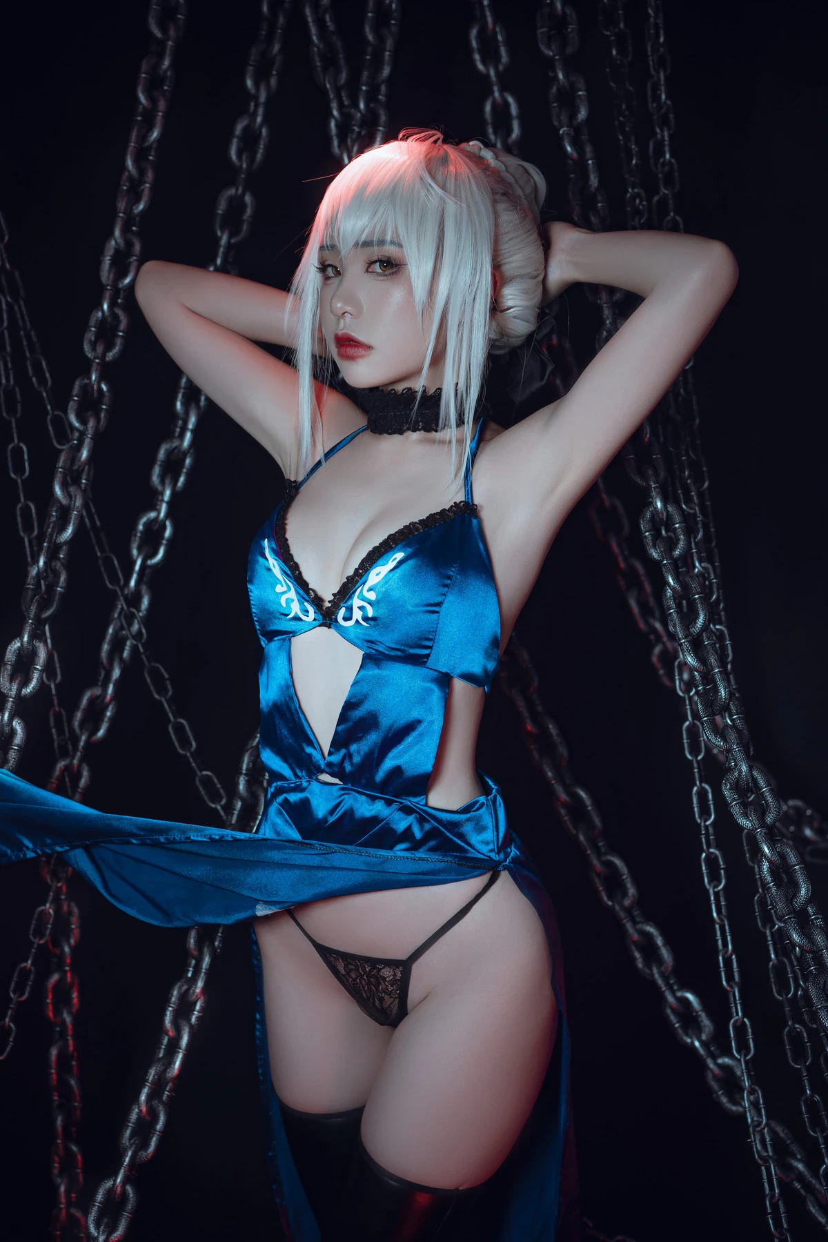 爆機少女喵小吉 Cosplay 黑呆 Saber Alter