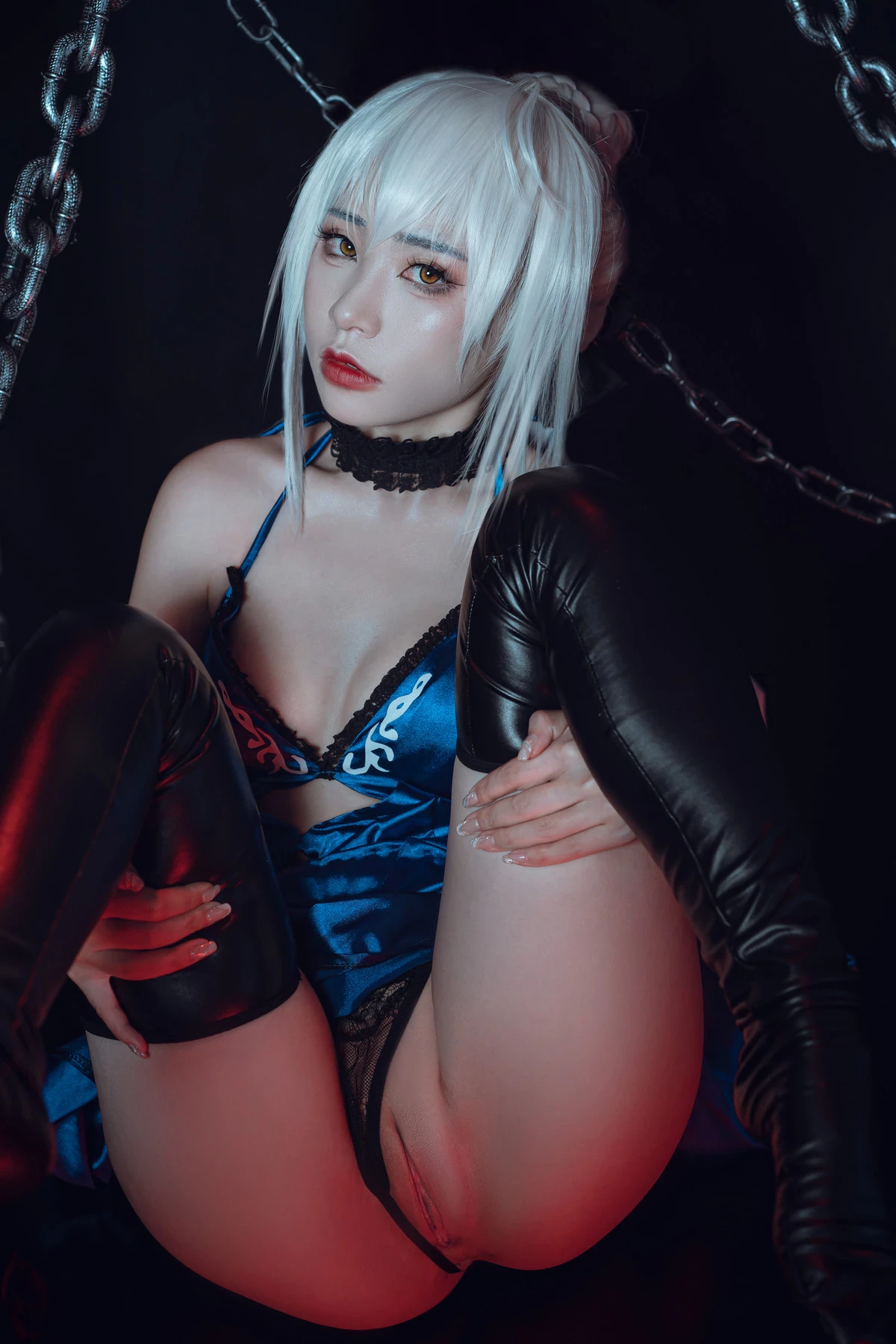 爆機少女喵小吉 Cosplay 黑呆 Saber Alter