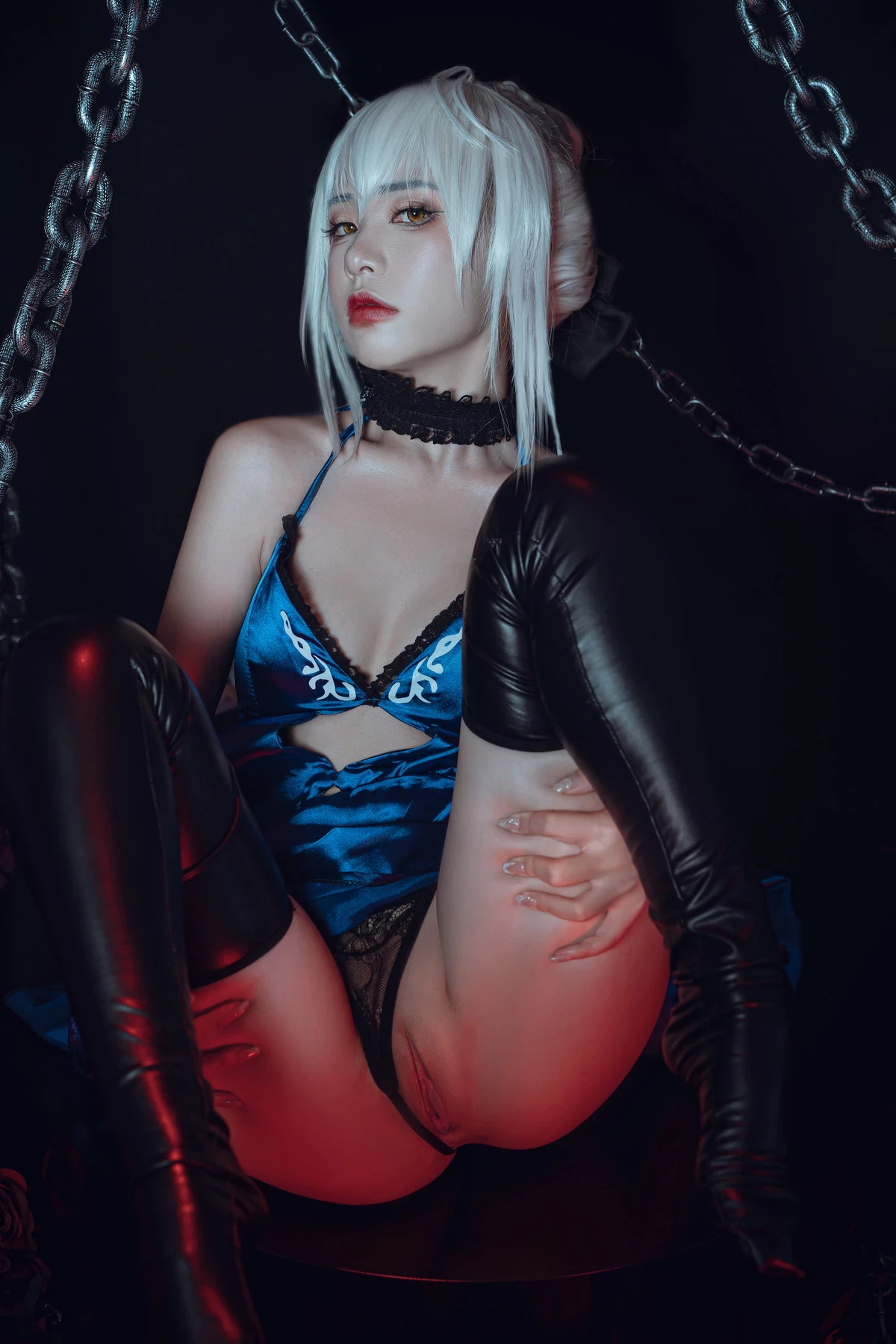 爆機少女喵小吉 Cosplay 黑呆 Saber Alter