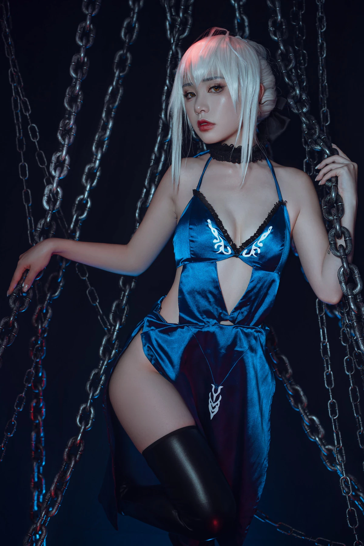 爆機少女喵小吉 Cosplay 黑呆 Saber Alter