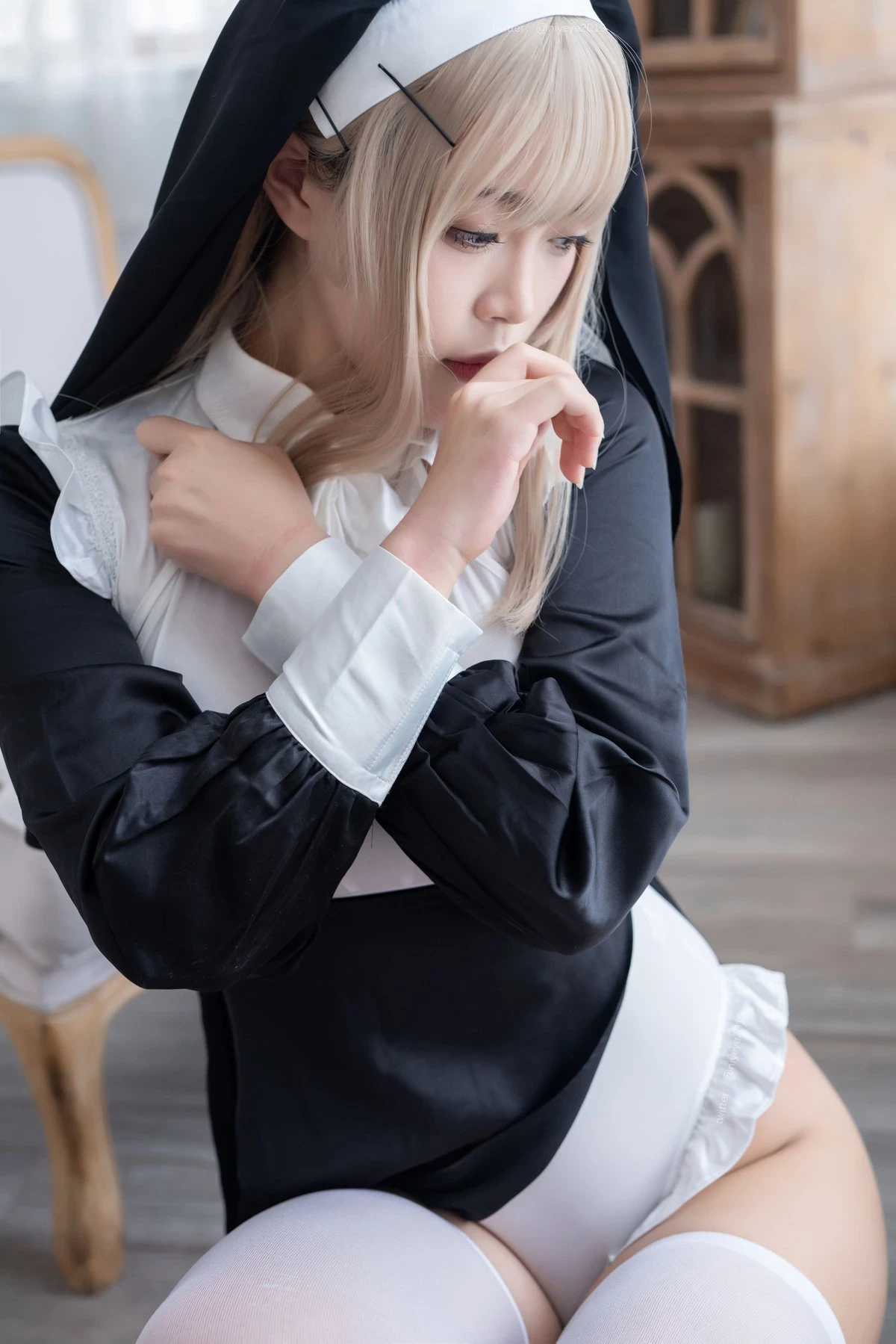 白燁 Cosplay 禁x欲修女