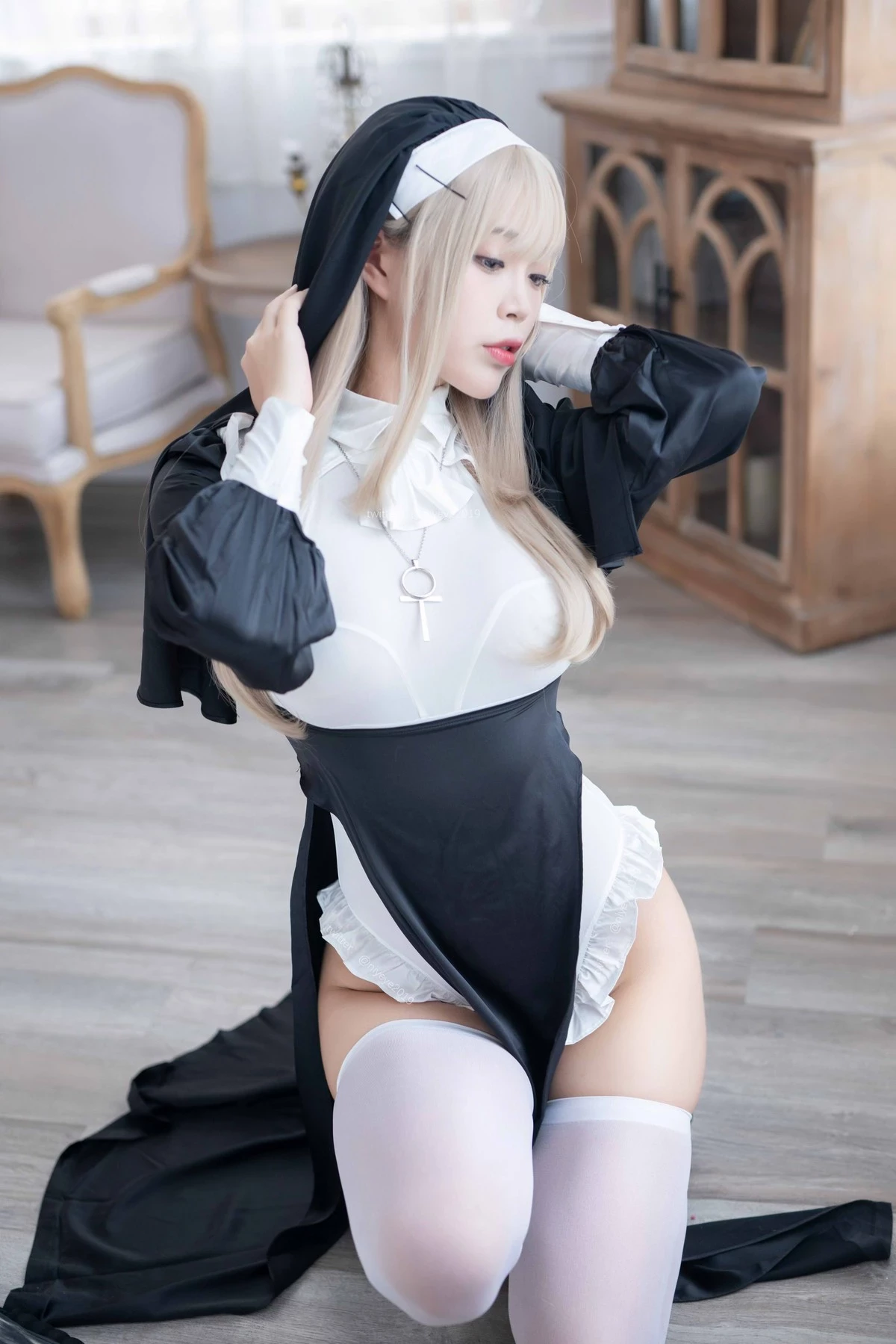 白燁 Cosplay 禁x欲修女